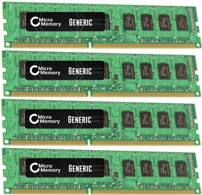 MicroMemory CoreParts - DDR3 - Kit - 32 GB: 4 x 8 GB - DIMM 240-PIN