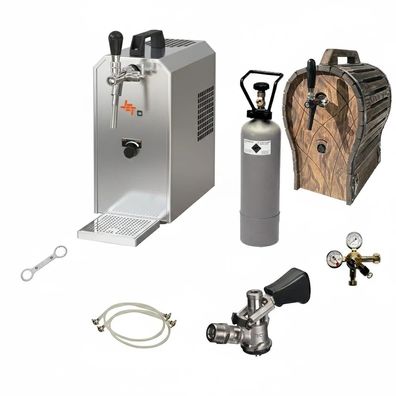 Komplett-Set Zapfanlage JET 30 Bierkoffer 35L/h Dreikant-Zapfkopf