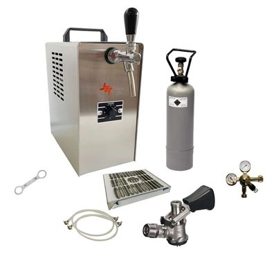 Komplett-Set JET 30 Bierkoffer Zapfanlage Dreikant 35 L/h Trockenkühler