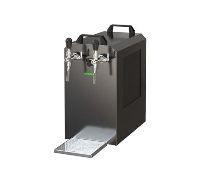Untertheken-Set STREAM 80K Zapfanlage 2-leitig Trockenkühler KeyKeg