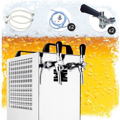 Kontakt 40/K Bierzapfanlage Trockenkühler 50 l/h Edelstahl Set KeyKeg