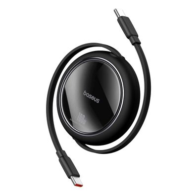 Baseus Free2Draw Ausziehbares USB-C auf USB-C Kabel, 100W, 1m, Schwarz