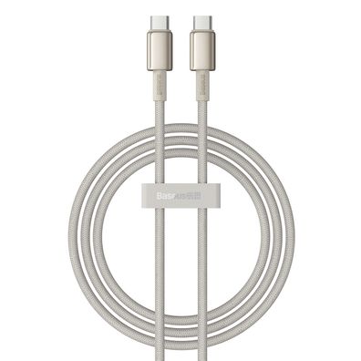 Baseus USB-C auf USB-C Ladekabel, 100W, 1m, Gold - Hochleistungs-Datenkabel für