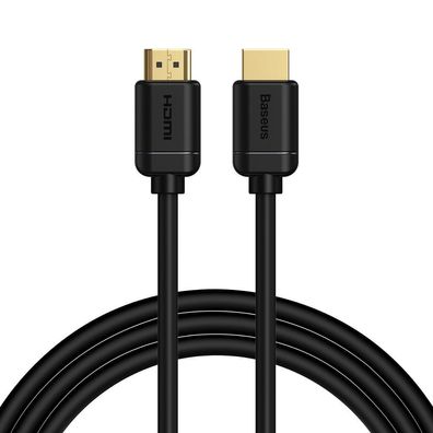 Baseus HDMI Kabel 2.0 - High-Speed 4K@60Hz, 3D HDR, 18 Gbps, 2 Meter - Schwarz (