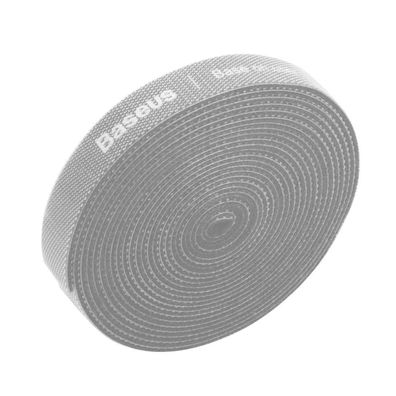 Baseus Regenbogen Klettband Kabelmanagement 3m Grau (ACMGT-F0G)