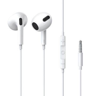 Baseus Encok H17 Hochwertige Kabelgebundene In-Ear-Kopfhörer 3.5mm, Weiß, Modell