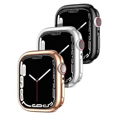Samo Series Soft TPU Apple Watch Case Schutzhülle 41mm 45mm Schwarz