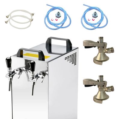Kontakt 40/K Bierzapfanlage Set Trockenkühler Edelstahl 50 l/h Köpi Adapter