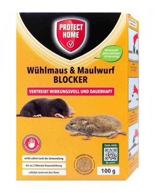 Protect Home Wühlmaus und Maulwurf Blocker, 100 g