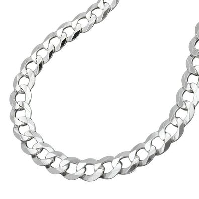 Kette 4,5mm flache Panzerkette Silber 925 55cm