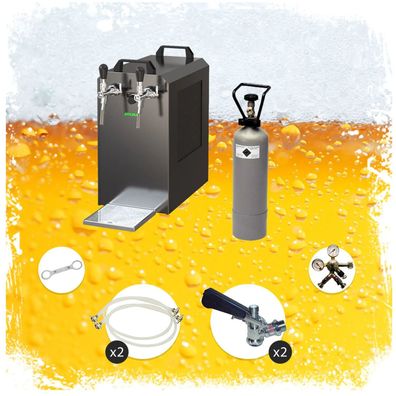 STREAM 80 Bierkoffer Zapfanlage Komplett Set 2-leitig