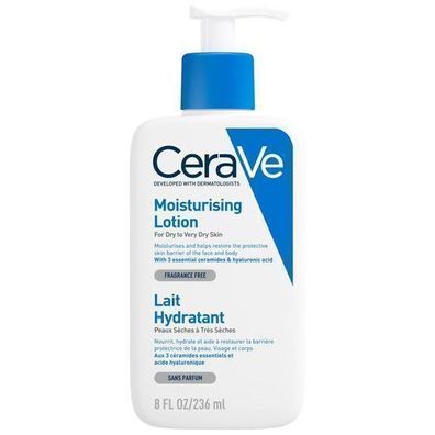 CeraVe Feuchtigkeitsspendende Emulsion fuer trockene bis sehr trockene Haut, 236