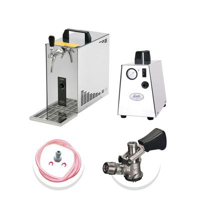 Komplett-Set Zapfanlage PYGMY 25 Bierkoffer 35 l/h Green Line KeyKeg