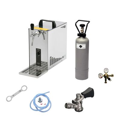 PYGMY 25 Bierzapfanlage Komplett-Set 1-leitig 35 L/h Trockenkühler, Zapfkopf: Kombi