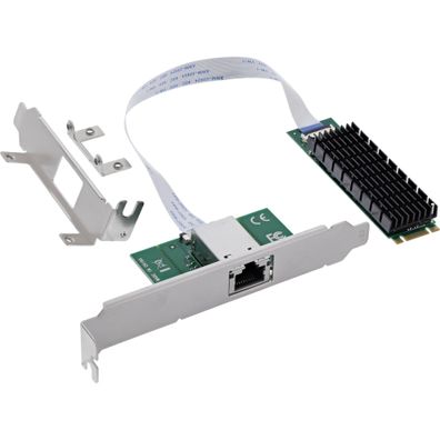 InLine Schnittstellenkarte M.2 B+M zu 10 Gb/s RJ45 (76660Y)