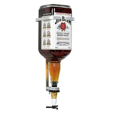 JIM BEAM Wandhalter 4.5L Flasche Massiv Silber