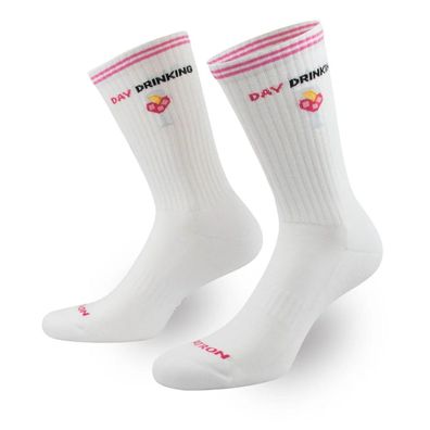 PATRON Socken Day Drinking weiß - Größe: 36-40