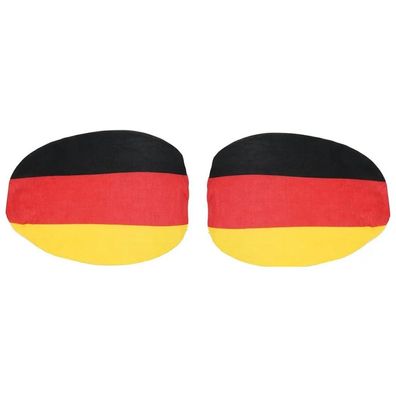 JUNG Autospiegelbezug 2er Set Deutschland Fan Fußball WM 2026 Weltmeisterschaft Flagg