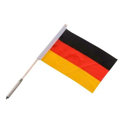 JUNG LED Fahne 20x30 cm blinkend Deutschland Fanartikel WM 2026 Schwarz Rot Gold