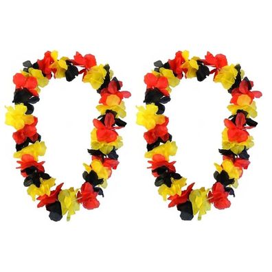 JUNG Hawaii Kette 2er Set Deutschland Fan Fußball WM 2026 Weltmeisterschaft Fahne