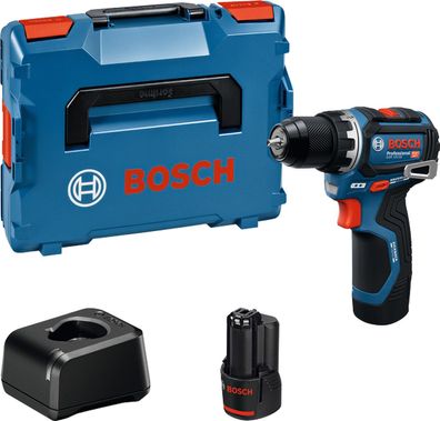 Bosch Akku-Bohrschrauber GSR 12V-32 Professional 12Volt blau/schwarz 2x Li-Ionen Akku