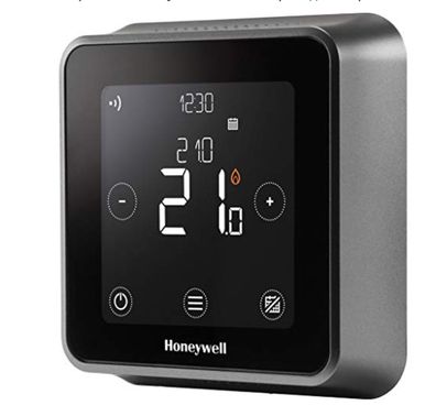 Honeywell Home T6 Wi-Fi Raumthermostat - Wandmontage, mit Kabel-Empfänger, Schwarz