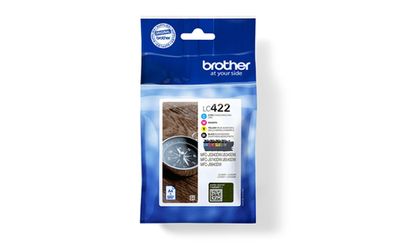 Brother Black Cyan Magenta and Yellow Ink Cartridges Multipack Each cartridge prints
