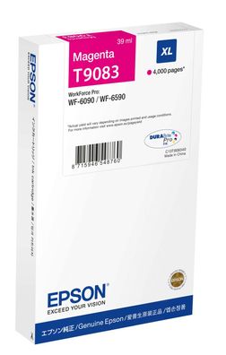 Epson Cartridge Workforce PRO WF-6XX INK Magenta XL 4 000 PAGES (C13T908340)