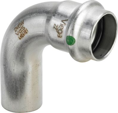 VIEGA Bogen I/A 90° Sanpress Inox Edelstahl 15-54mm