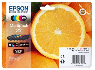 C13T33374010 EPS XP530 INK (5) 24,4ml 1350pag bk-pbk-cmy (C13T33374010)