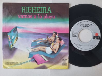 Righeira - Vamos A La Playa 7'' Vinyl Holland SUNG IN Italian & Spanish