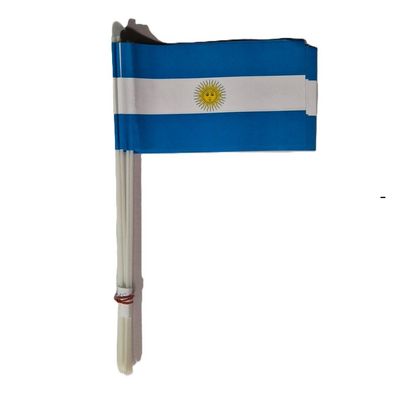 Papierfähnchen "Argentinien" 10 Stück