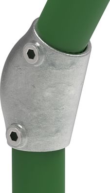 Rohrverbinder | Bogen variabel 15-60° | 124C42 | 42,4 mm | 1 1/4" | Feuerverzinkt u