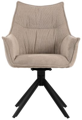 Diningsessel Ginosa - drehbar - beige