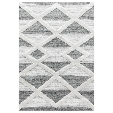 Hochflor Teppich PISA Grau