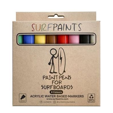 Surfpaints Premium 8 Pack - Primary Set