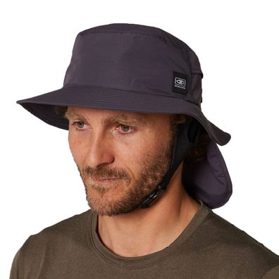 OCEAN&EARTH Surf Hat Mens Indo Stiff Peak charcoal