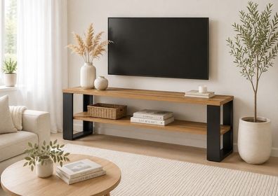 Couchtisch LAMERO LA9 - Kaffeetisch mit Ablage, Wohnzimmertisch modern