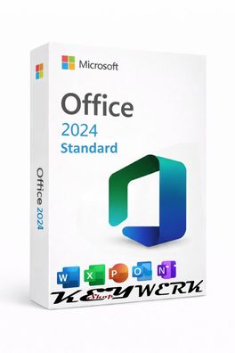 Microsoft Office 2024 Standard | Vollversion | 1PC | Kein Abo | Windows