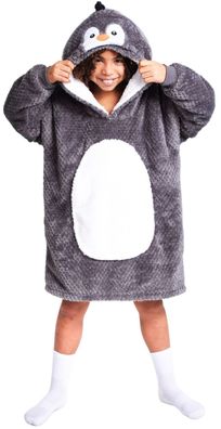 Noxxiez - kuscheliger Hoodie bis 160 cm - Pinguin