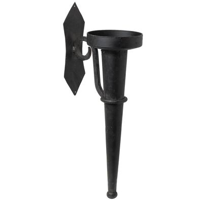 Wandkerzenhalter antik Metall schwarz Wandkerzenleuchter Kerzenhalter Leuchter