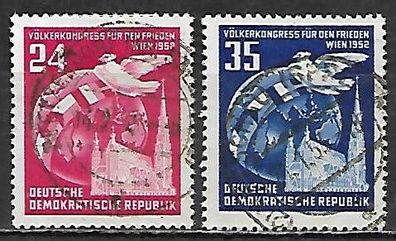 DDR gestempelt Michel-Nummer 320-321