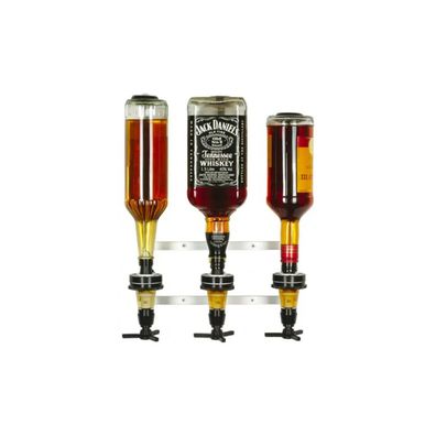 Profi Wandhalter Spirituosen 3 Flaschen 0,7-1L Metall