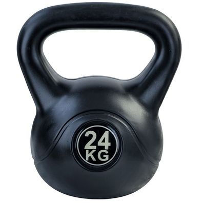 24 Kg Kettlebell Kugelhantel Schwunghantel Schwarz von Ramroxx