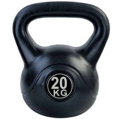 20 Kg Kettlebell Kugelhantel Schwunghantel Schwarz von Ramroxx