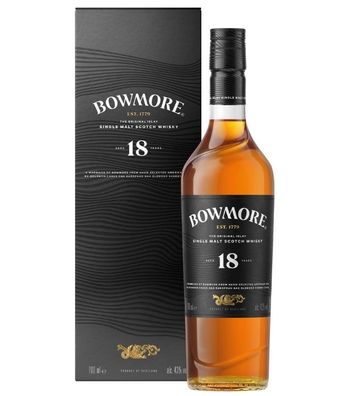 Bowmore 18 Jahre Islay Single Malt Scotch Whisky (43 % Vol., 0,7 Liter)