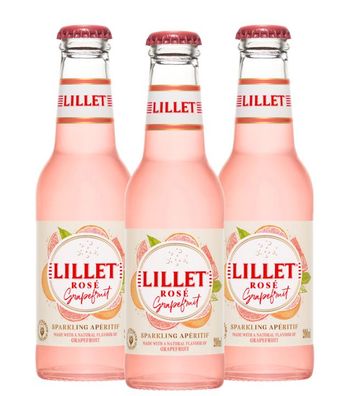Lillet Rosé Grapefruit 3er-Set (10,3 % vol, 0,6 Liter)
