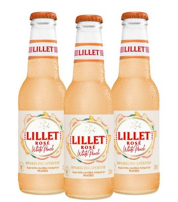Lillet Rosé White Peach 3er-Set (10,3 % vol, 0,6 Liter)
