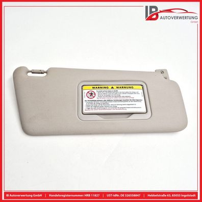 Sonnenblende rechts A1688100410 Mercedes A-KLASSE W168 A140 Mercedes