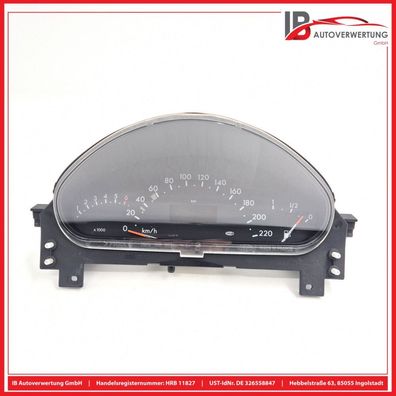 Tacho Kombiinstrument A1685400247 Mercedes A KLASSE W168 A140 Mercedes